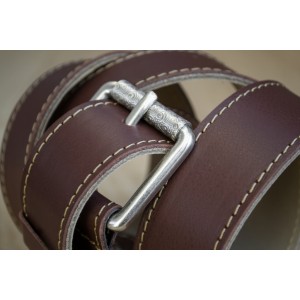 CEINTURE CUIR ACAJOU| La french